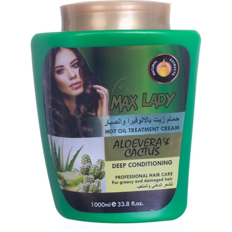 ماسک مو آلوئه ورا مکس لیدی حجم 1000 میلی‌لیتر