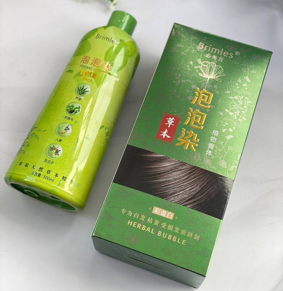 شامپو رنگ مو مشکی گیاهی بریملس اورجینال، حجم 500 میلی لیتر